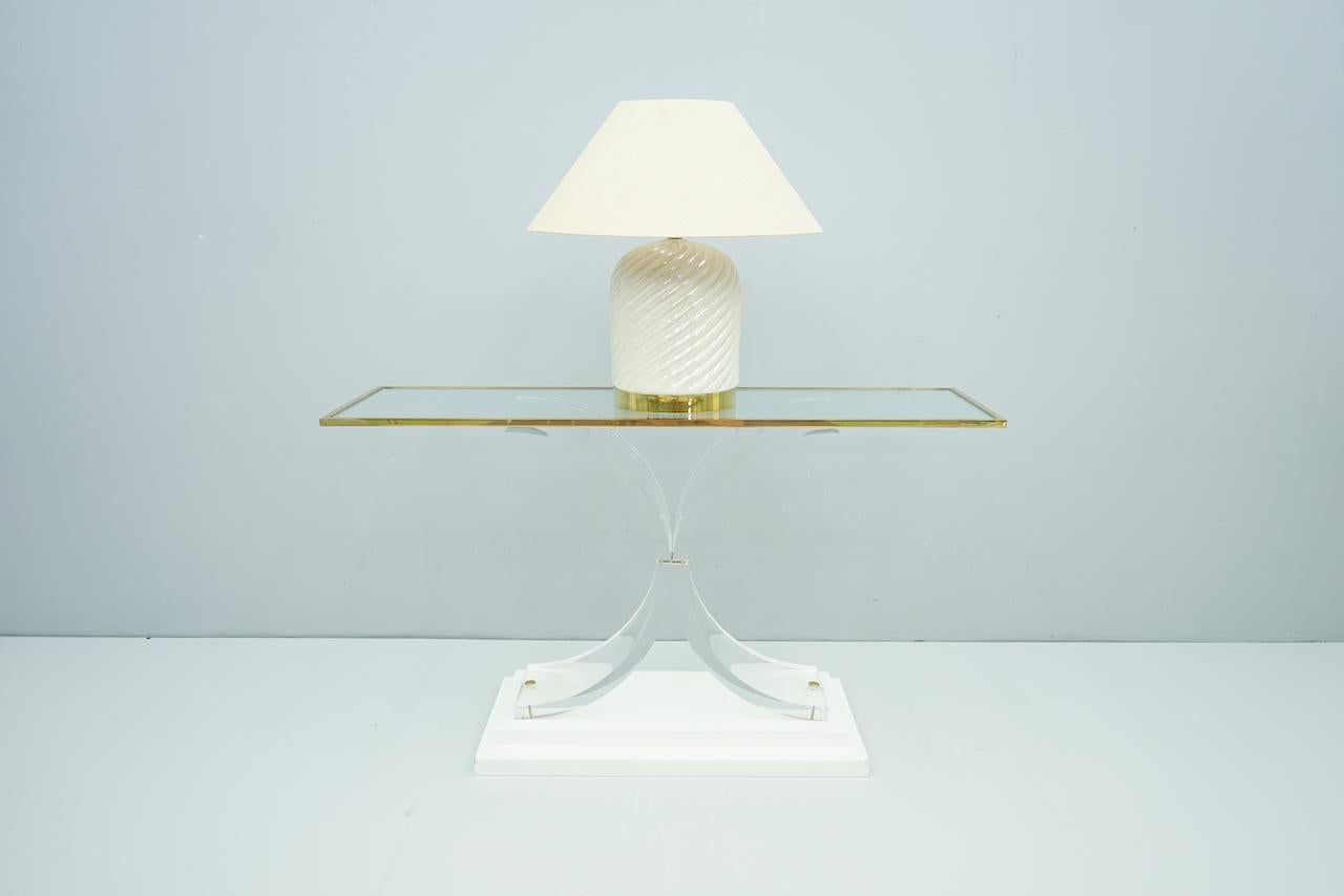 Tommaso Barbi Table Lamp in Ceramic and Brass, Italy, 1970s 2