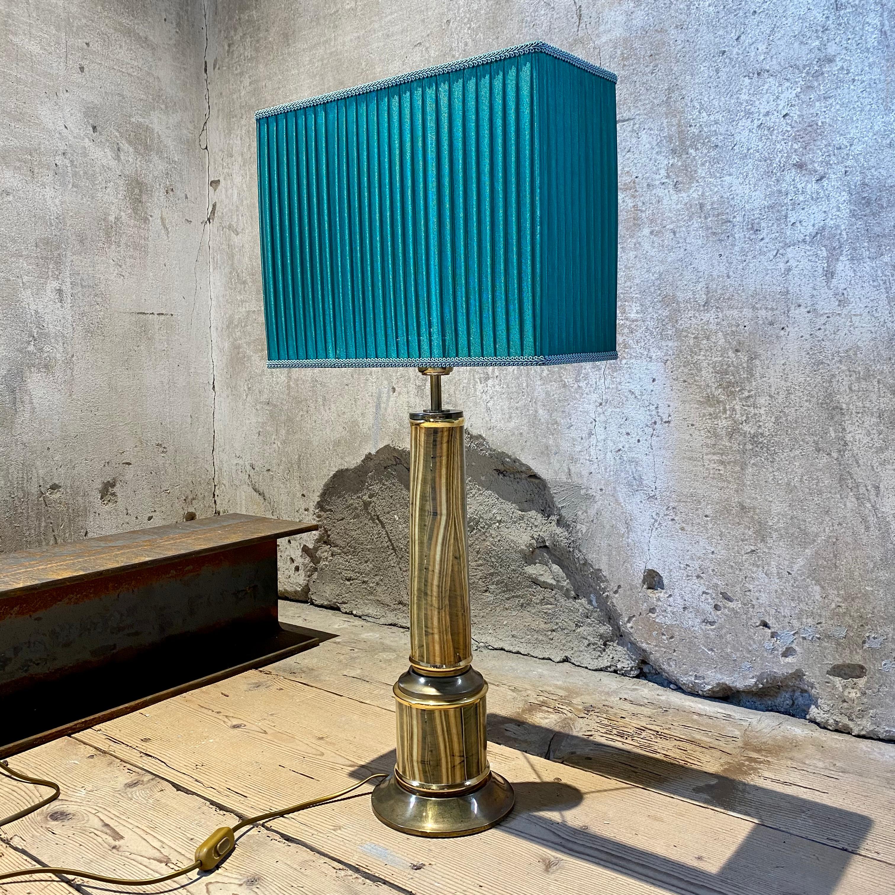 Tommaso Barbi Table Lamps in Marble and Brass, 1972 6