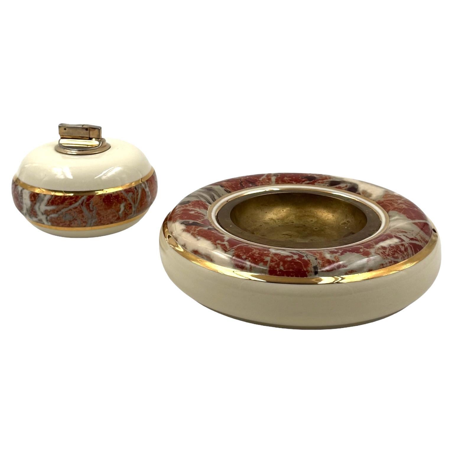 Tommaso Barbi, Table top smoking set, B Ceramiche Italy 1970