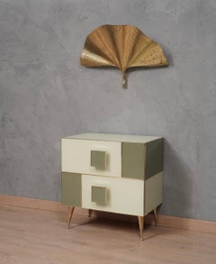 Tommaso Barbi "The Leaf Ginkgo" Brass Wall Light, 1970