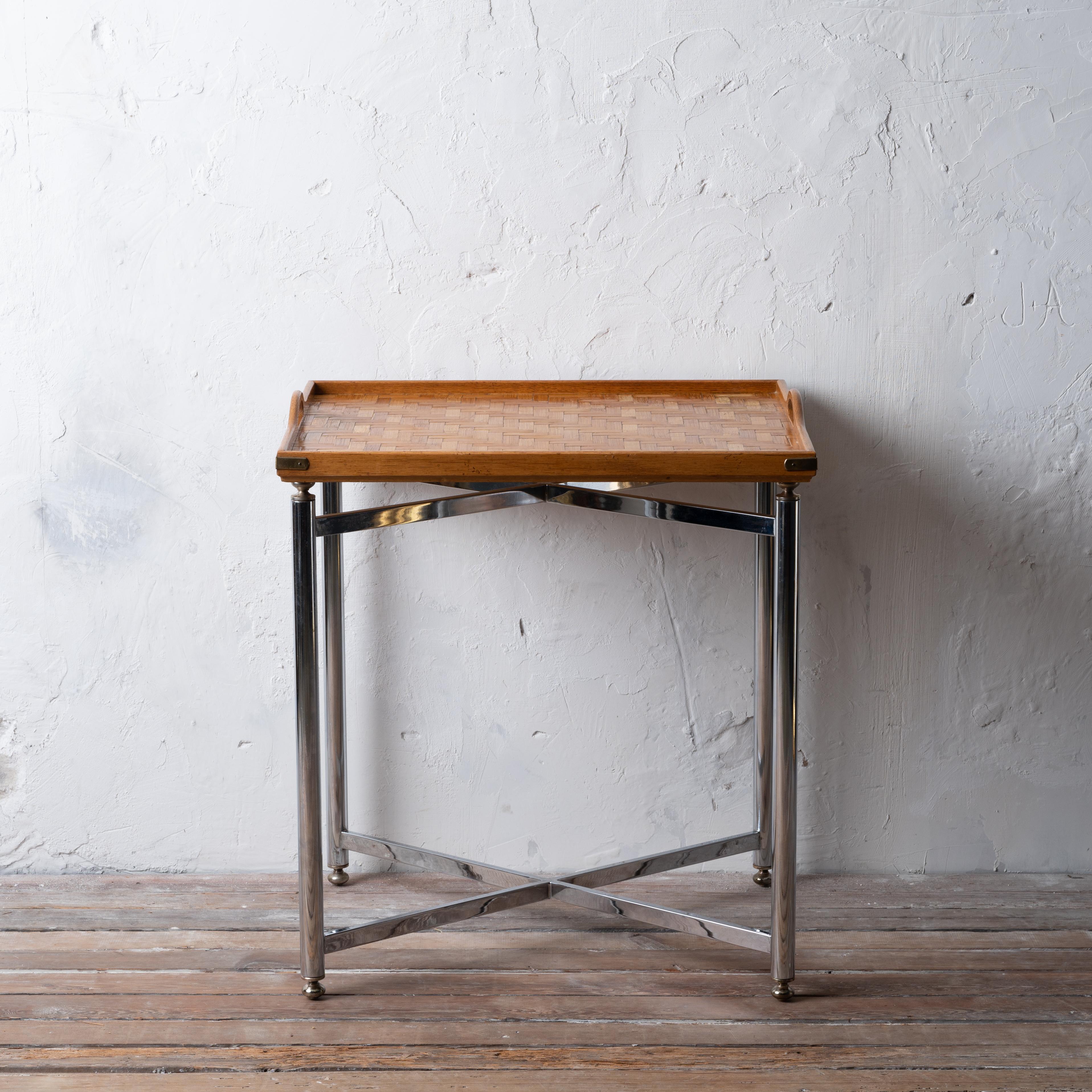 Mid-Century Modern Tommaso Barbi Tray Table, 1970s For Sale