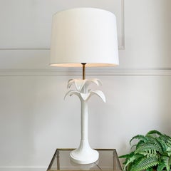 Tommaso Barbi White Palm Tree Table Lamp, signed
