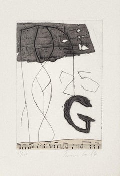 Musical Notes -  Collage and Etching by Tommaso Cascella