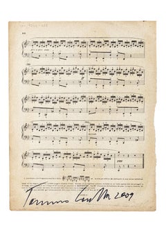 Notas musicales - Técnica mixta de Tommaso Cascella - 2009