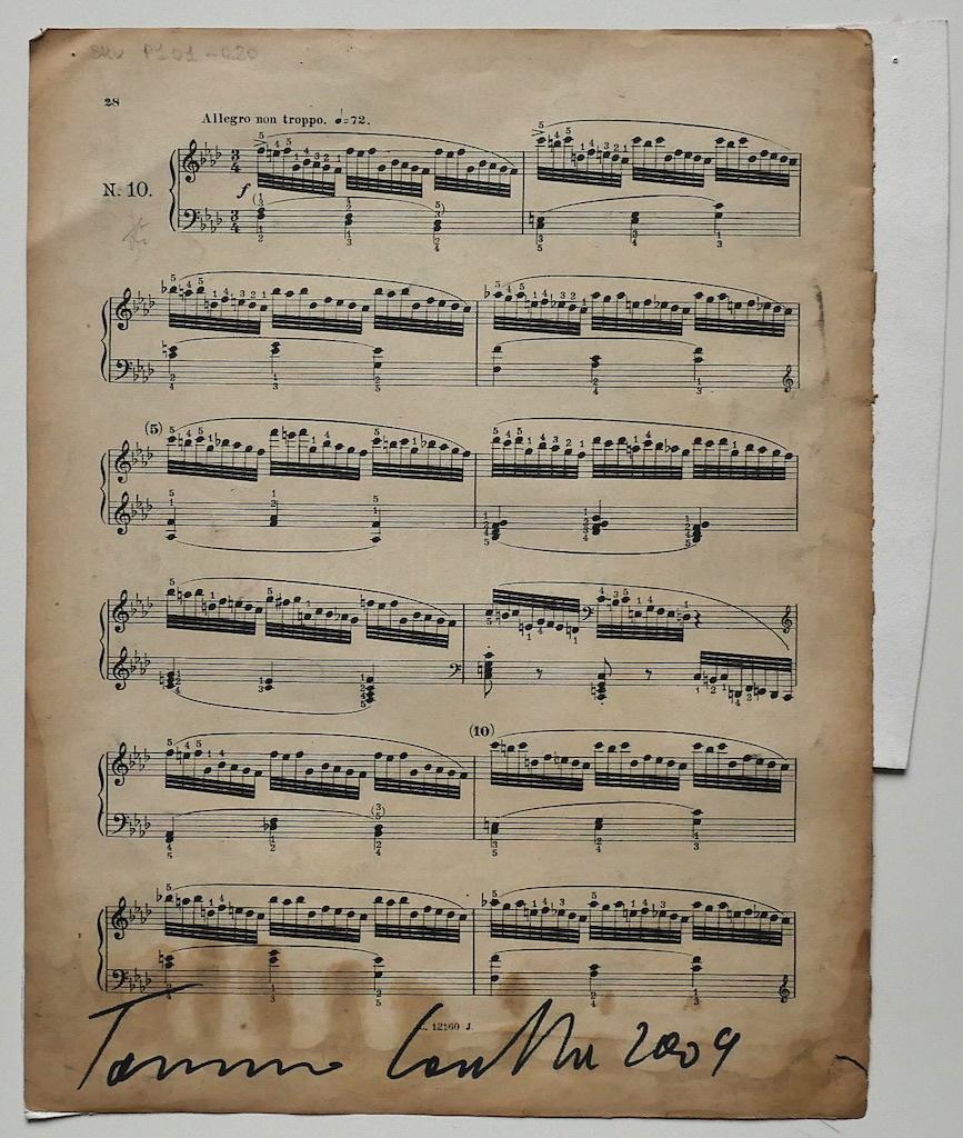 Note musicali - Tecnica mista di Tommaso Cascella - 2009 in vendita 1