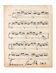 Notas musicales - Técnica mixta de Tommaso Cascella - 2009