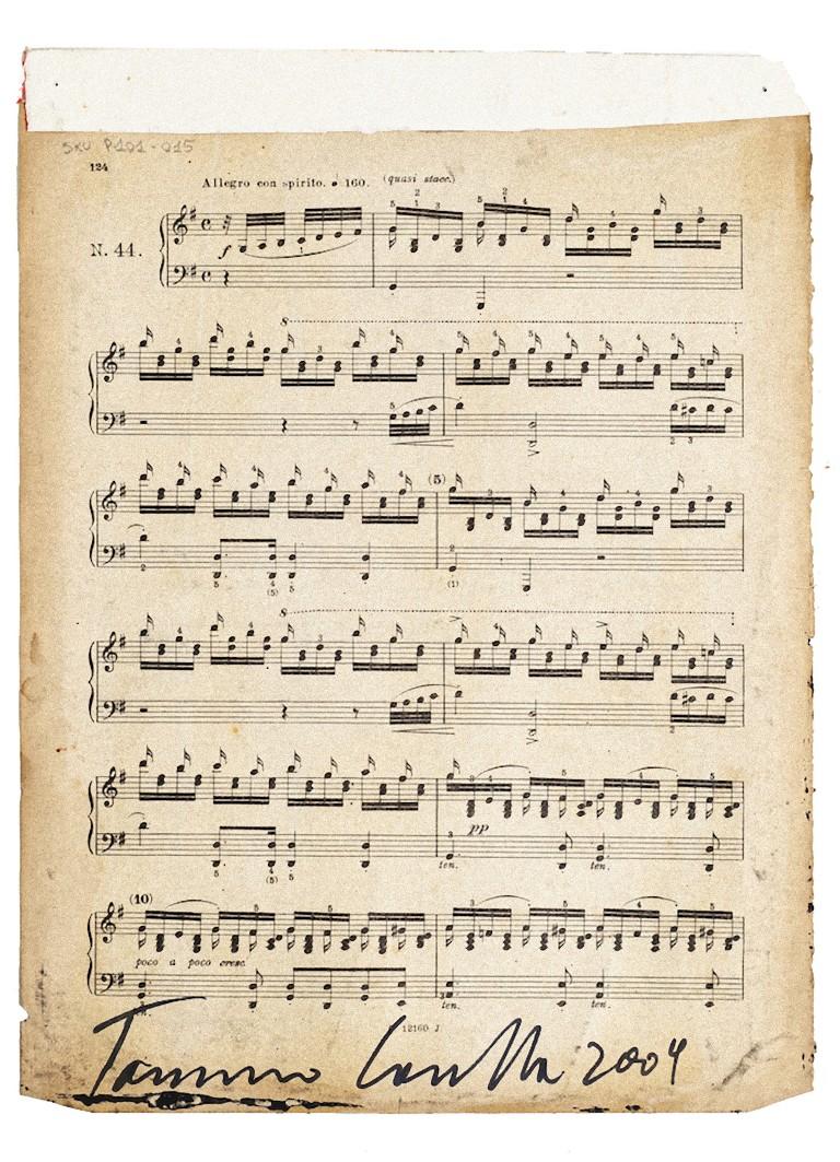 Note musicali - Tecnica mista di Tommaso Cascella - 2009 in vendita 1