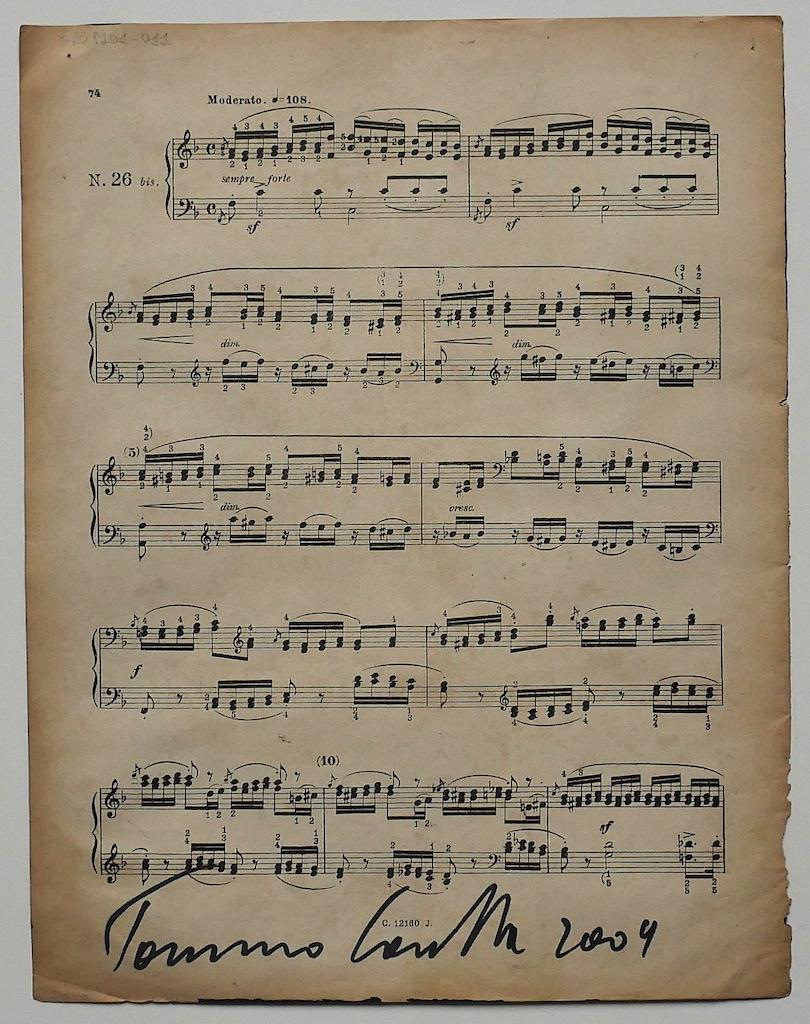 Note musicali - Tecnica mista di Tommaso Cascella - 2009 in vendita 1