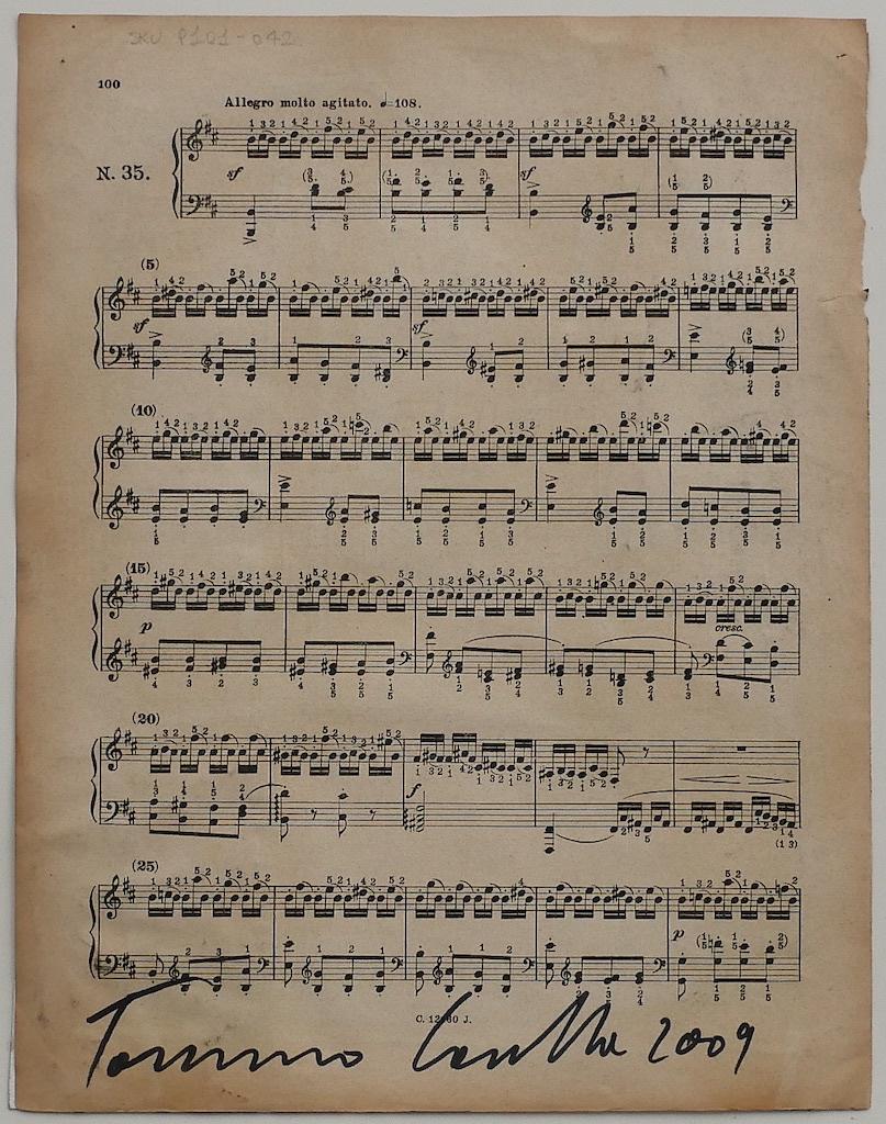 Note musicali - Tecnica mista di Tommaso Cascella - 2009 in vendita 1