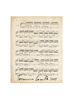 Notas musicales - Técnica mixta de Tommaso Cascella - 2009