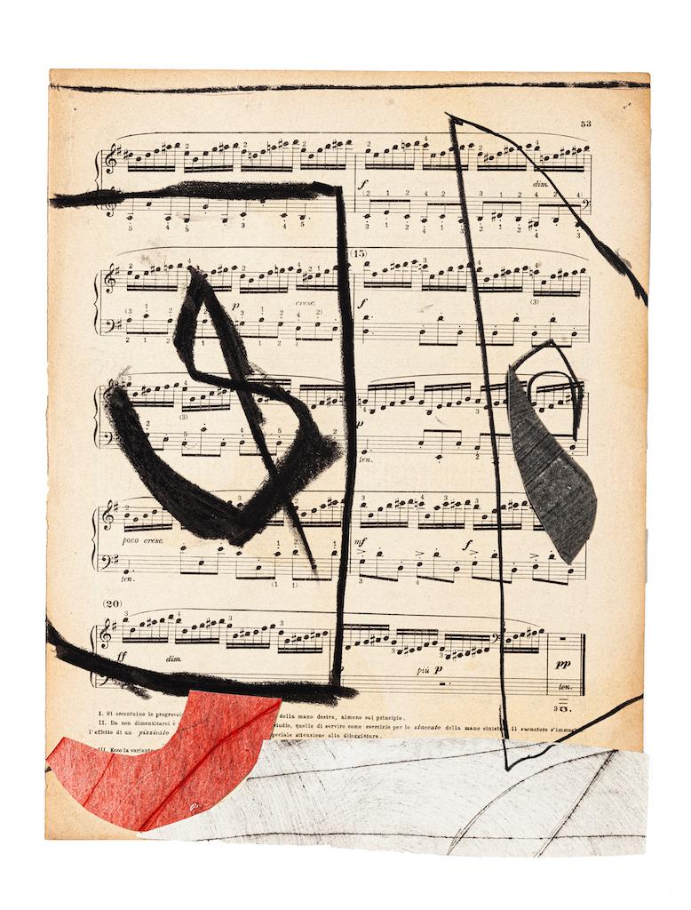 Musical Notes - Mixed Media by Tommaso Cascella - 2009 For Sale 2