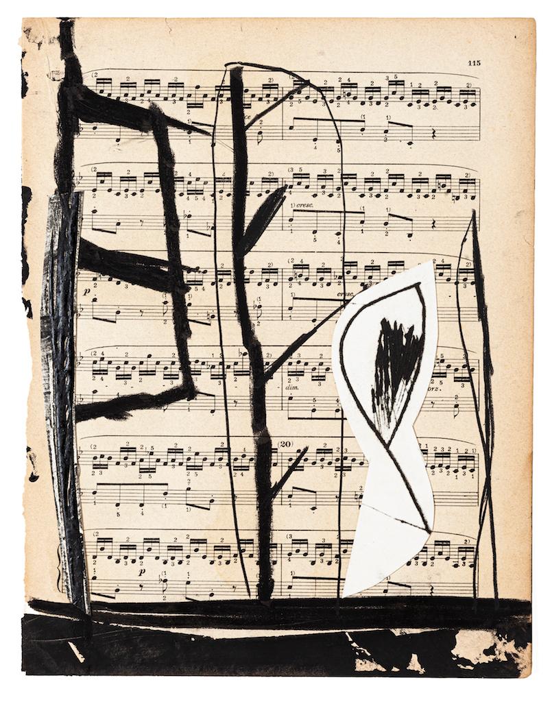 "Musical Notes" is a beautiful artwork in mixed media, tempera and collage on a musical note, realized in 2009 by Tommaso Cascella.

Hand-signed on the rear and date.

Good condition.

The artwork represents an abstract composition through collage