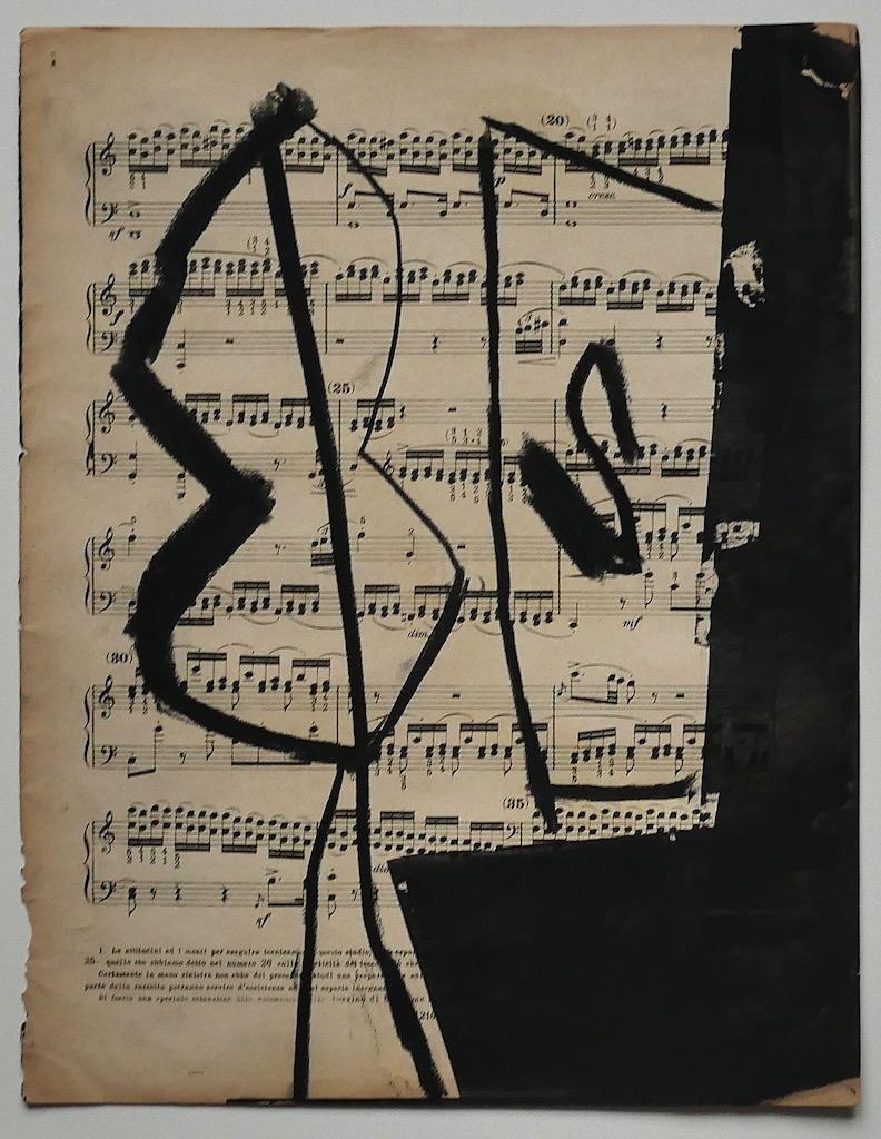 "Musical Notes" is a beautiful artwork in mixed media, tempera and collage on a musical note, realized in 2009 by Tommaso Cascella.

Hand-signed on the rear and date.

Good condition.

The artwork represents an abstract composition through collage