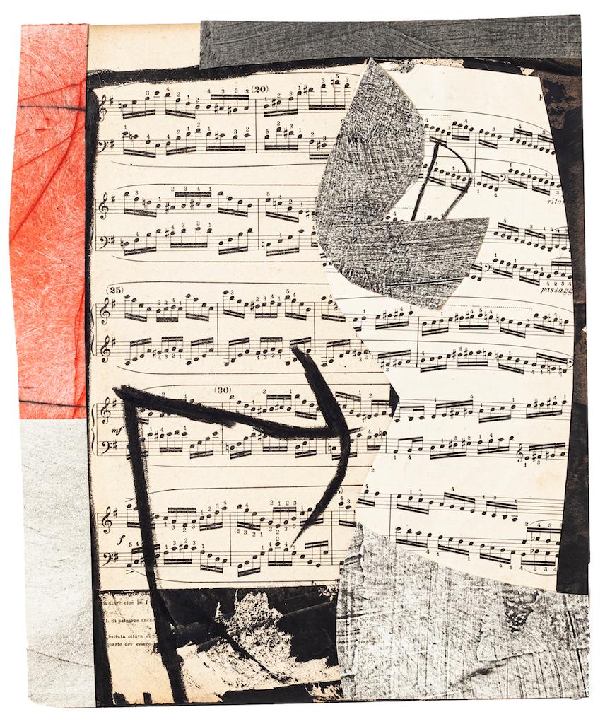 "Musical Notes" is a beautiful artwork in mixed media, tempera and collage on a musical note, realized in 2009 by Tommaso Cascella.

Hand-signed on the rear and date.

Good condition.

The artwork represents an abstract composition through collage