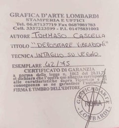 Depositare Vibrazioni 1 - Xilografia di Tommaso Cascella - Anni '90