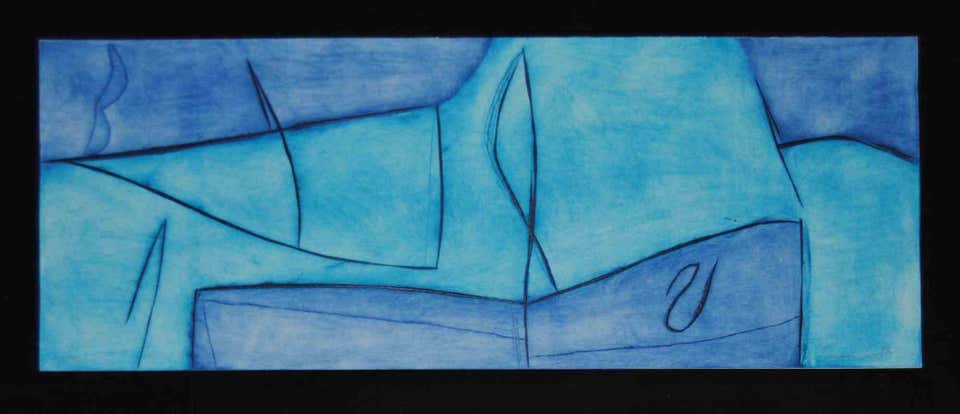 Depositare Vibrazioni 2 - Woodcut by Tommaso Cascella - 1990s