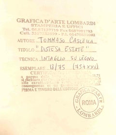 Distesa Estate, gravure sur bois de Tommaso Cascella, années 1990