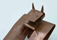 Il gatto - Scultura in bronzo di Tommaso Cascella - 2004