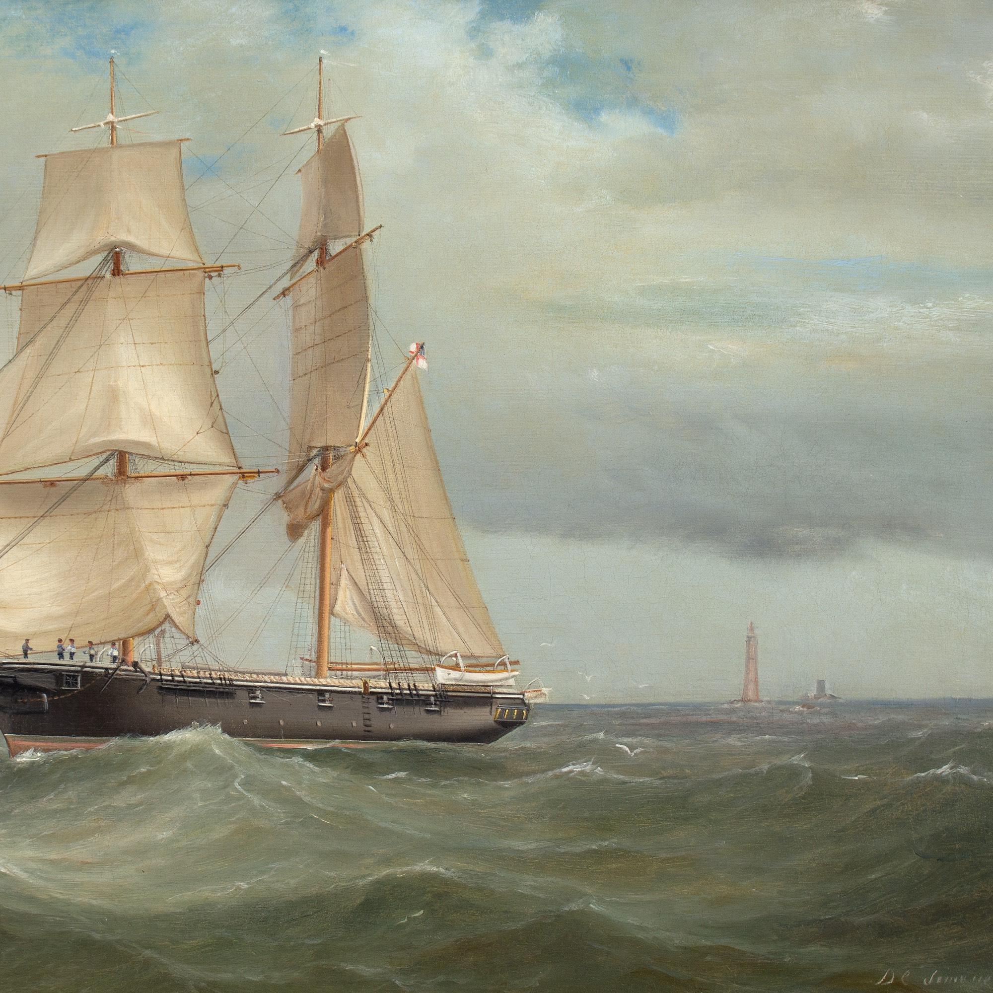 Tommaso De Simone, HM Brig Nautilus Exercising In The Channel 2