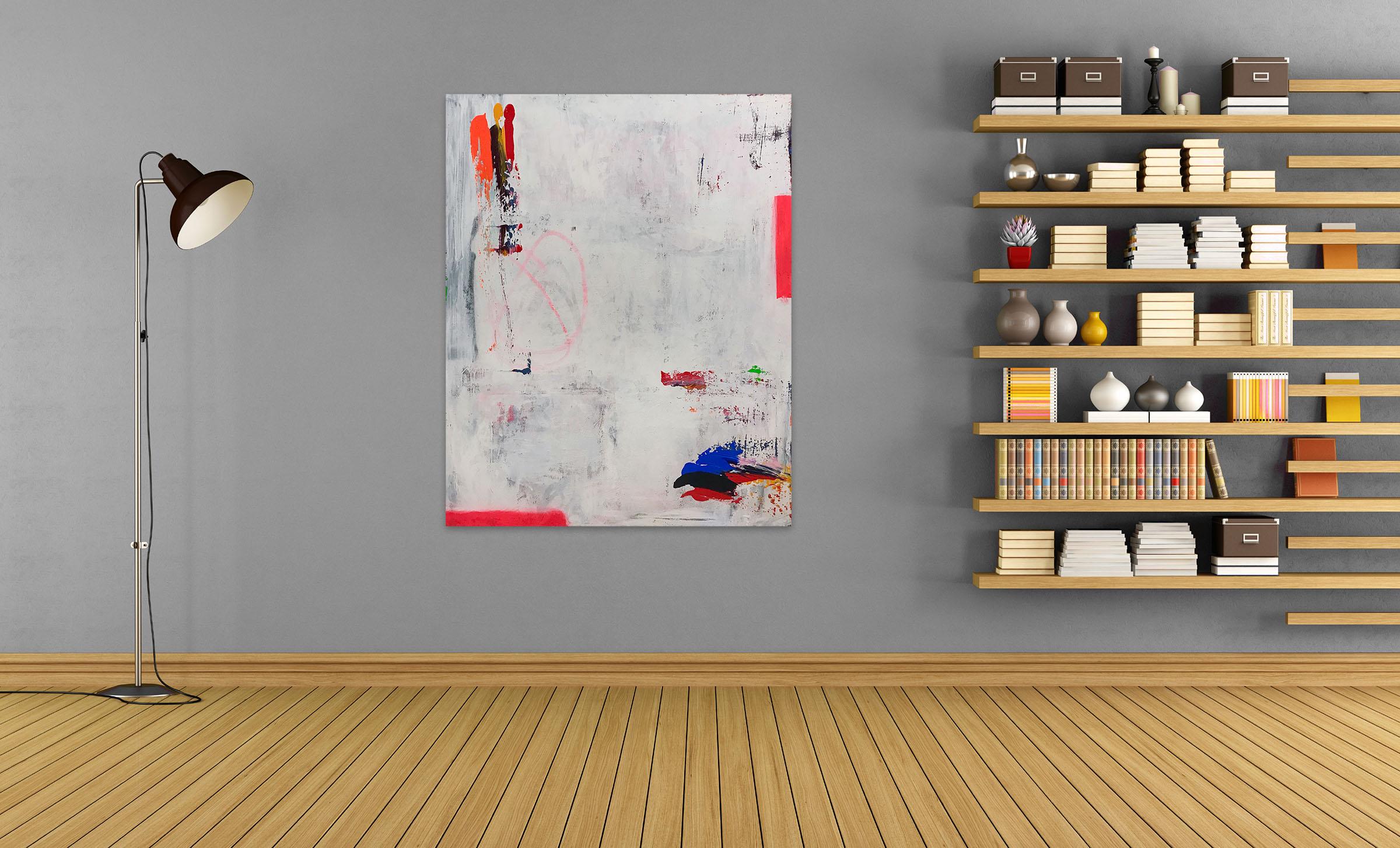 Bones (Abstrakte Malerei) – Painting von Tommaso Fattovich	