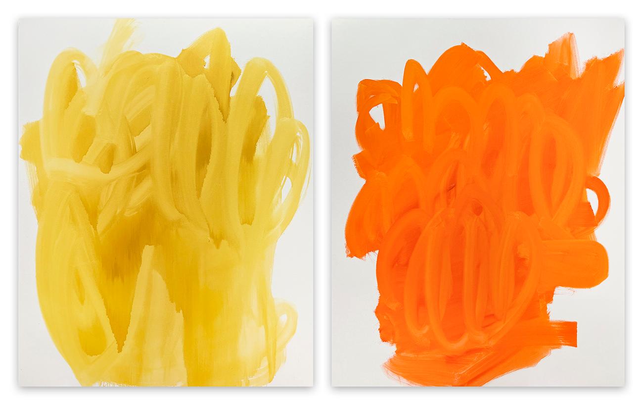 Tommaso Fattovich - Blissful Myth (Diptych) (Abstract painting) For ...