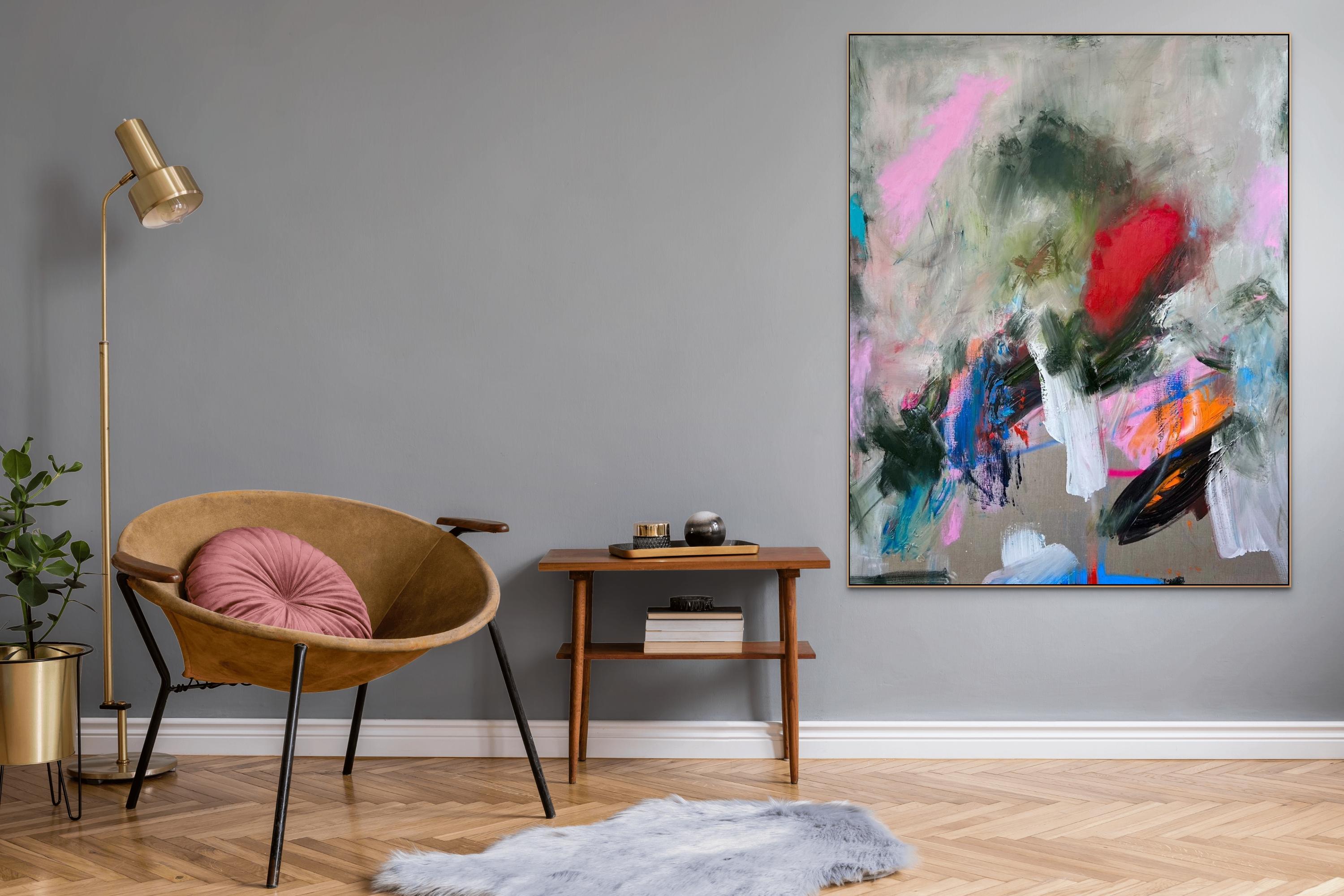 Brick (Abstract painting) - Painting by Tommaso Fattovich
