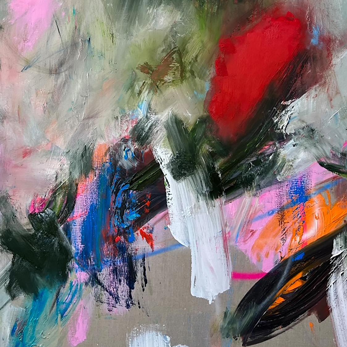 Brick (Abstract painting)

Oil and acrylic on linen - Unframed. 

Fattovich calls his style Abstract Punk.
His compositions evolve according to a subliminal process in which he responds viscerally to the colors, layers, lines and shapes, coaxing