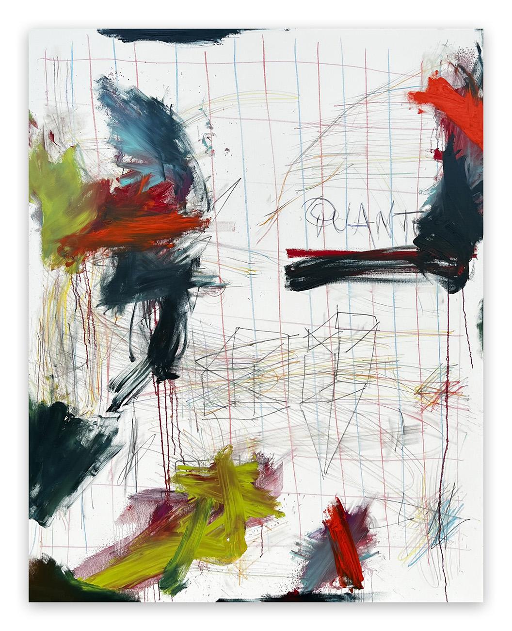 Abstract Painting di Tommaso Fattovich - Note Quantistiche (Pittura astratta)