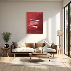 Melocotones podridos y santos de neón (Pintura abstracta)