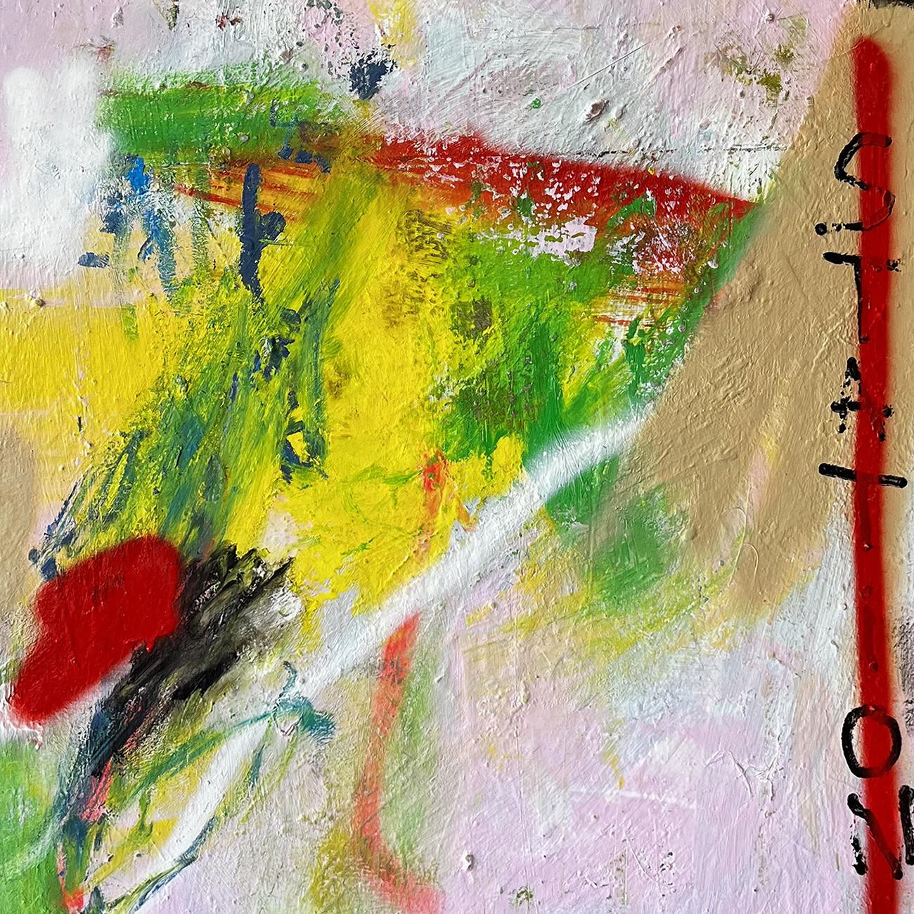 Stazione (Pittura astratta) - Painting Astratto di Tommaso Fattovich