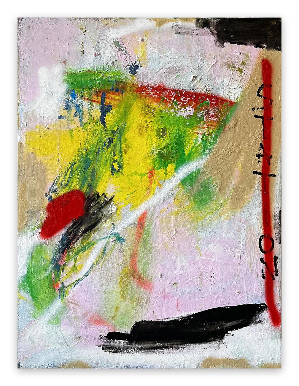 Abstract Painting di Tommaso Fattovich - Stazione (Pittura astratta)