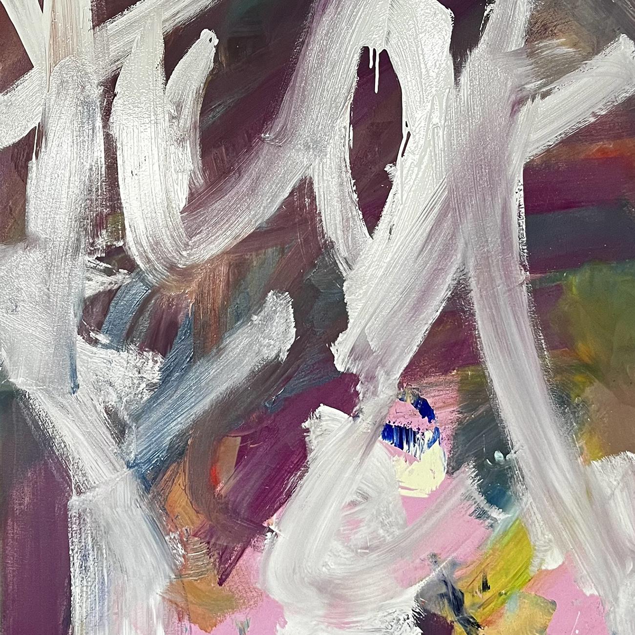 Violet Candy (Quadro astratto) - Painting Astratto di Tommaso Fattovich