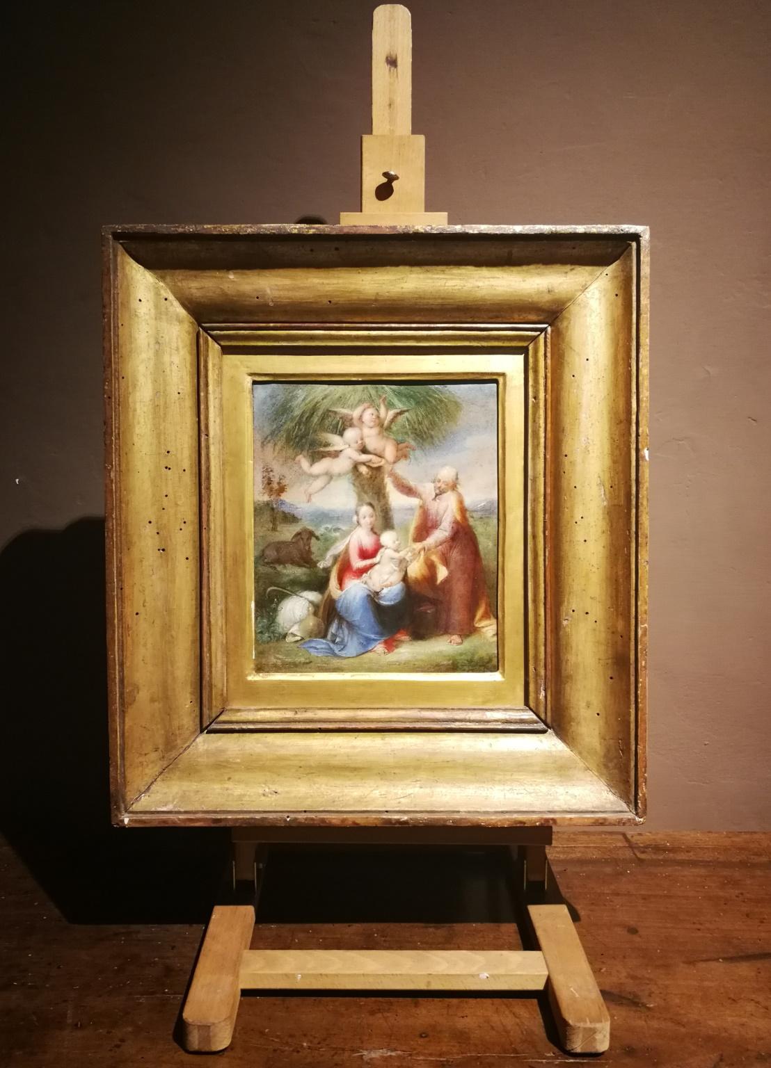 Dipinto figurativo religioso italiano del XIX secolo neoclassico - Painting Otro estilo de arte de Tommaso Minardi (attr.)