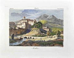 Ansicht von Avellino – Radierung von Tommaso Piroli – Mitte des 19. Jahrhunderts
