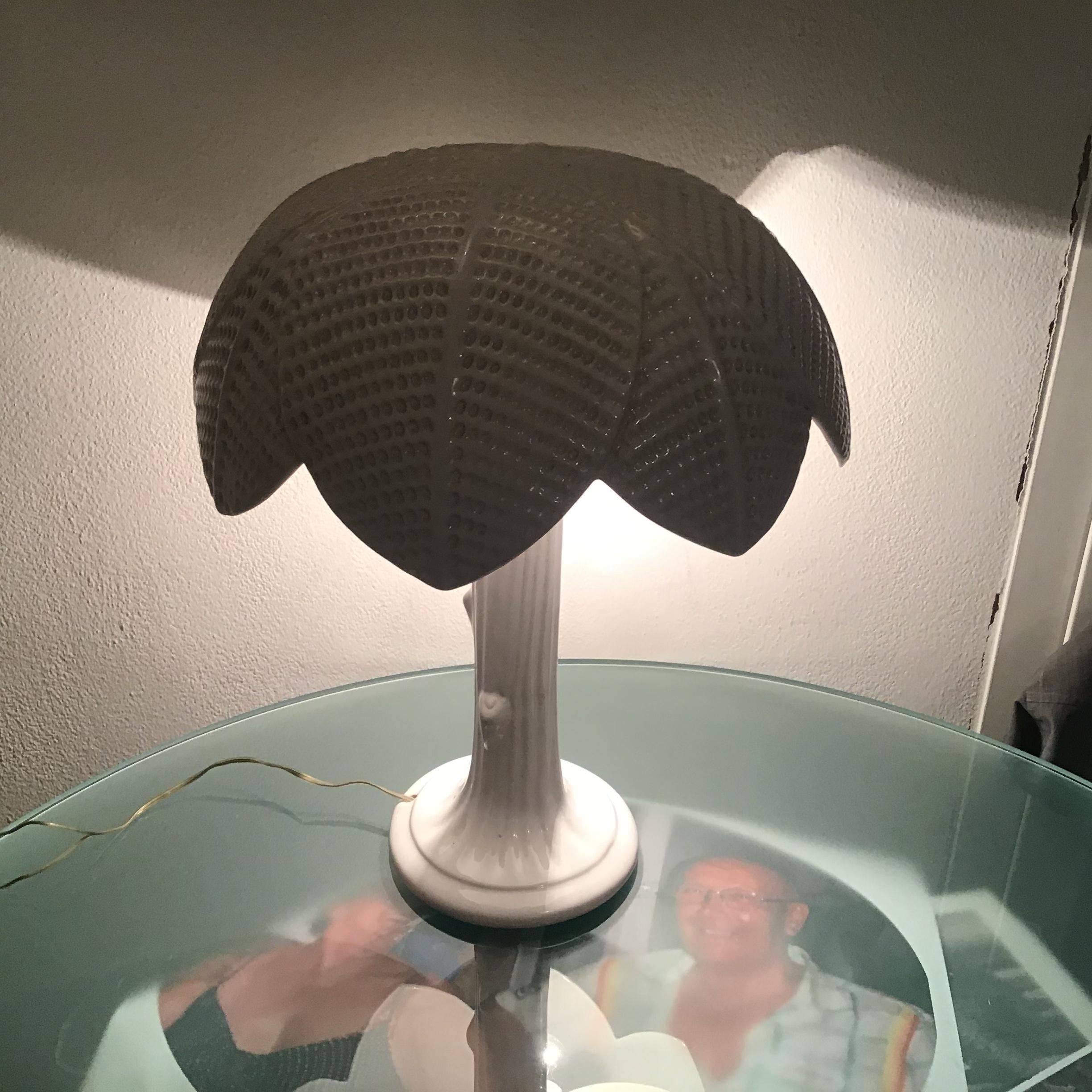 TommasoBarbi Table Lamp Palm Ceramic 1970 Italy For Sale 1