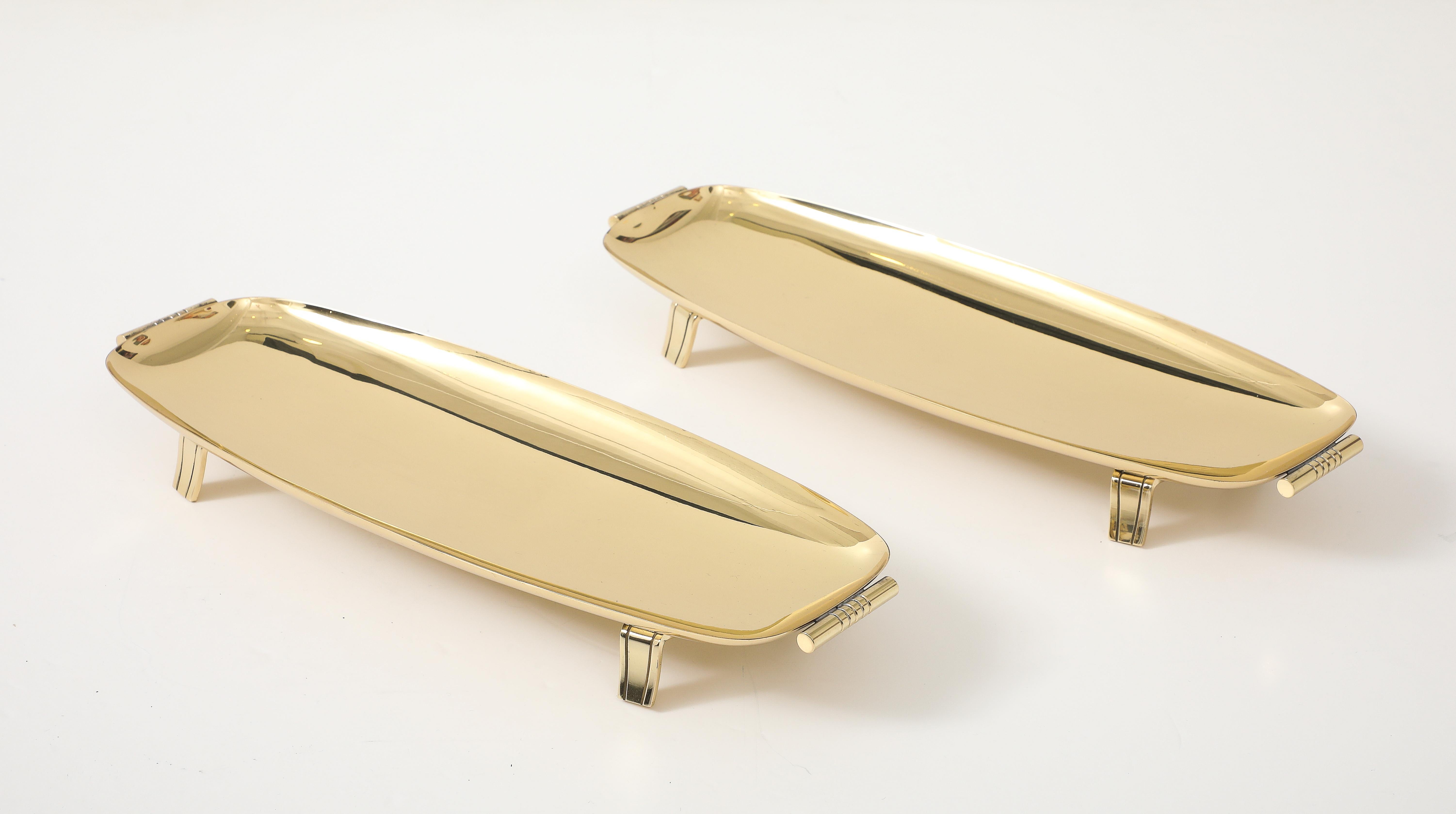 Tommi Parainger Brass Serving Trays (amerikanisch) im Angebot