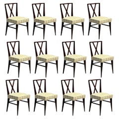 Attribué à Tommi Parzinger, Mid-Century Modern, douze chaises de salle à manger, années 1960