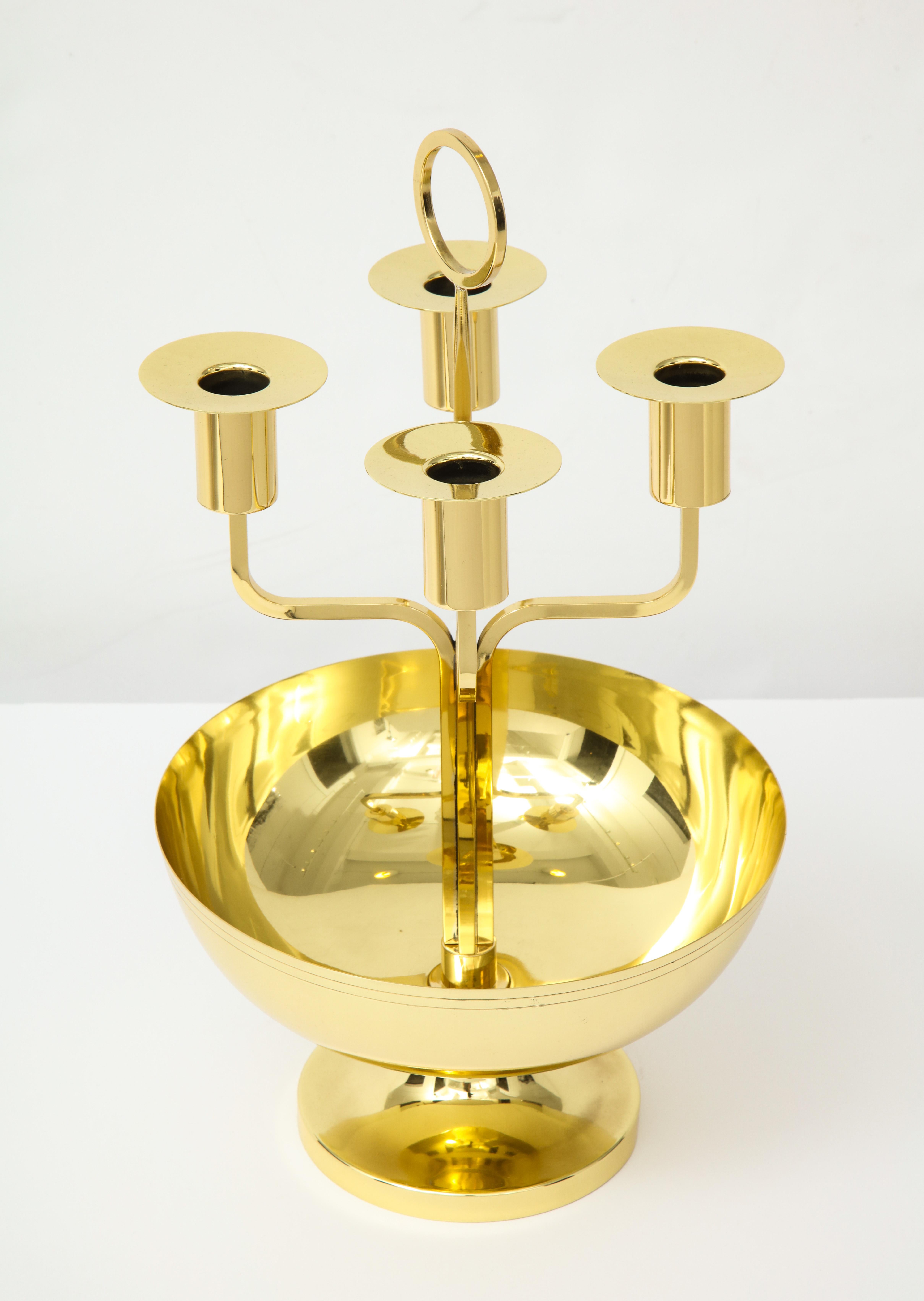 Mid-Century Modern Tommi Parzinger Brass Epergne Centerpiece