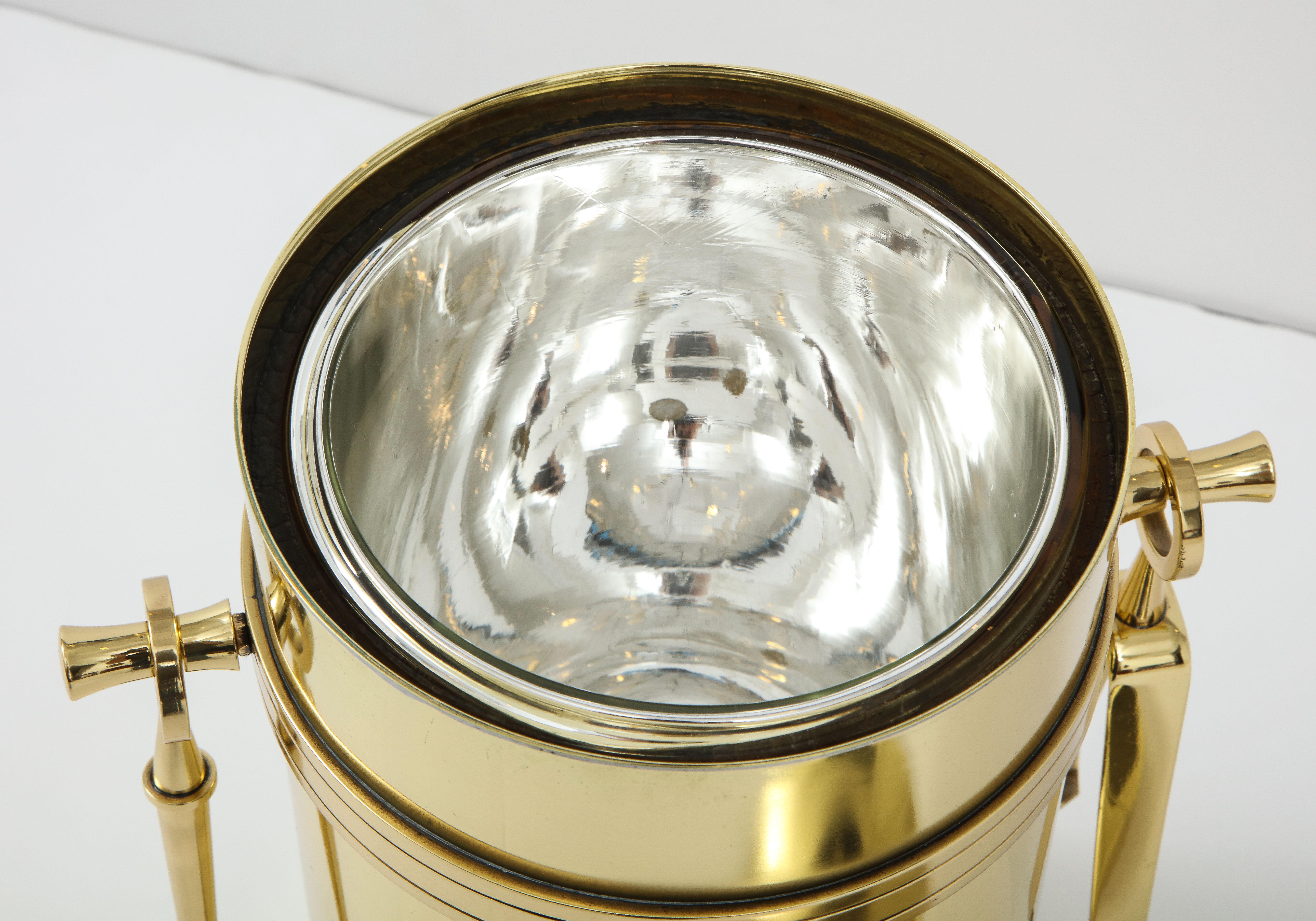 Tommi Parzinger Brass Ice Bucket For Sale 3