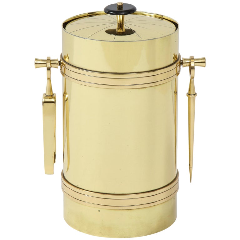 Tommi Parzinger Brass Ice Bucket For Sale at 1stDibs