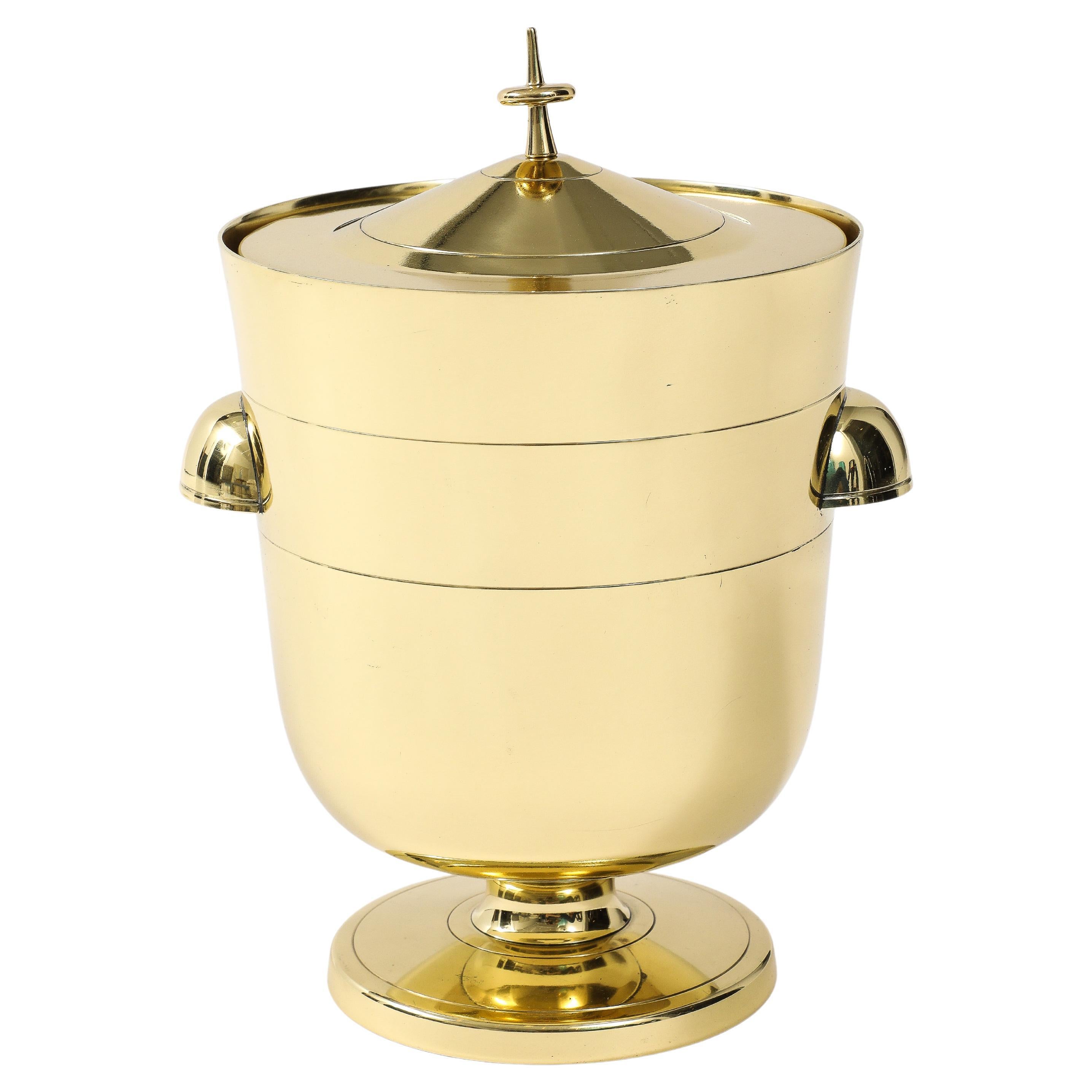 Tommi Parzinger Brass Ice Bucket For Sale