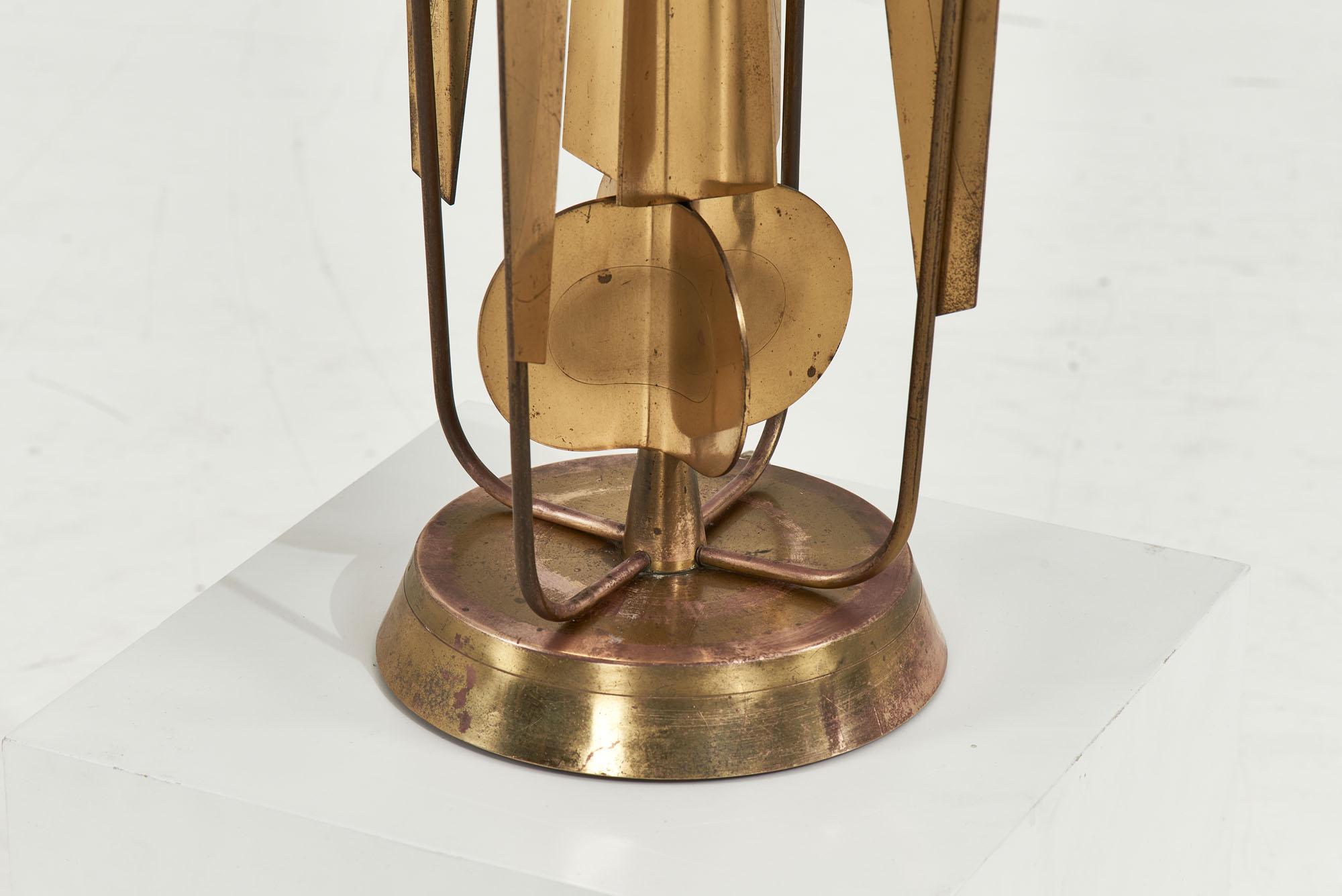 American Tommi Parzinger Brass Lamp, 1955 For Sale