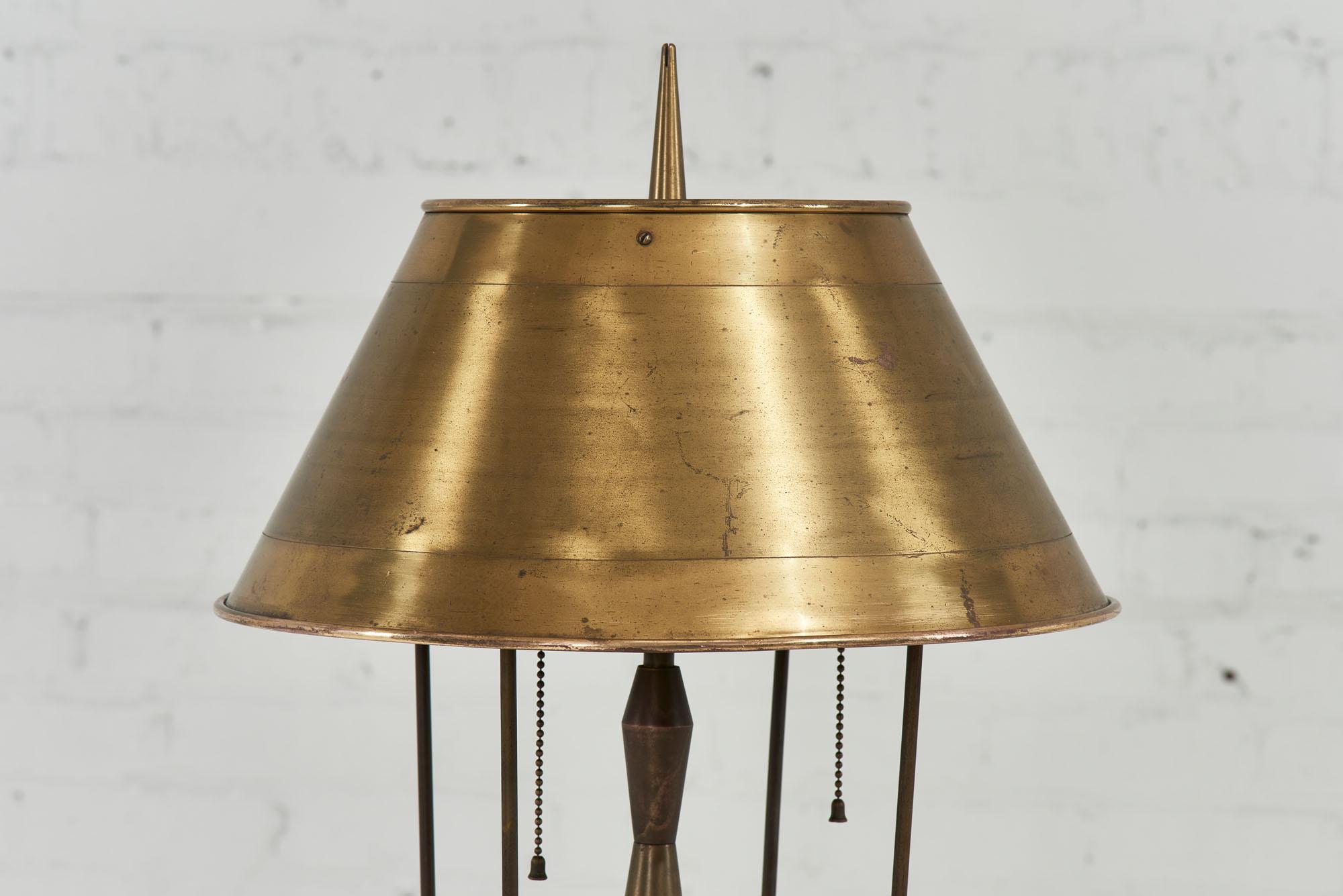 Tommi Parzinger Brass Lamp, 1955 In Good Condition For Sale In Chicago, IL