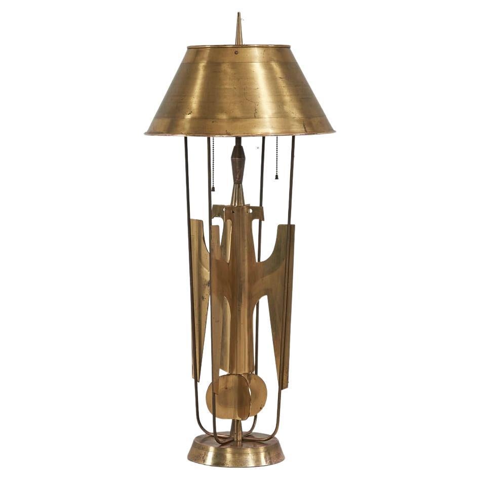 Tommi Parzinger Brass Lamp, 1955