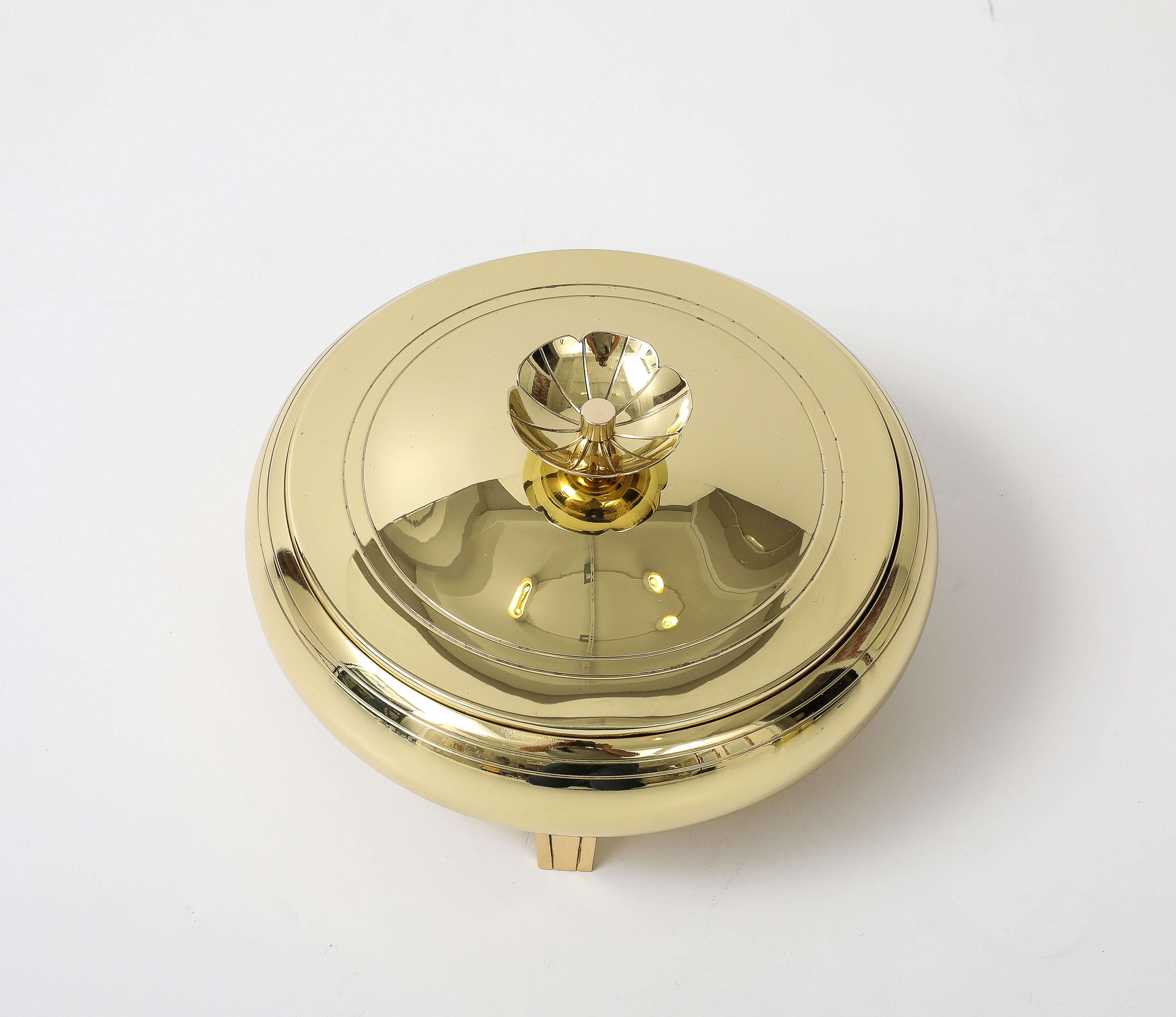 Tommi Parzinger Brass Serving Pieces For Sale 4