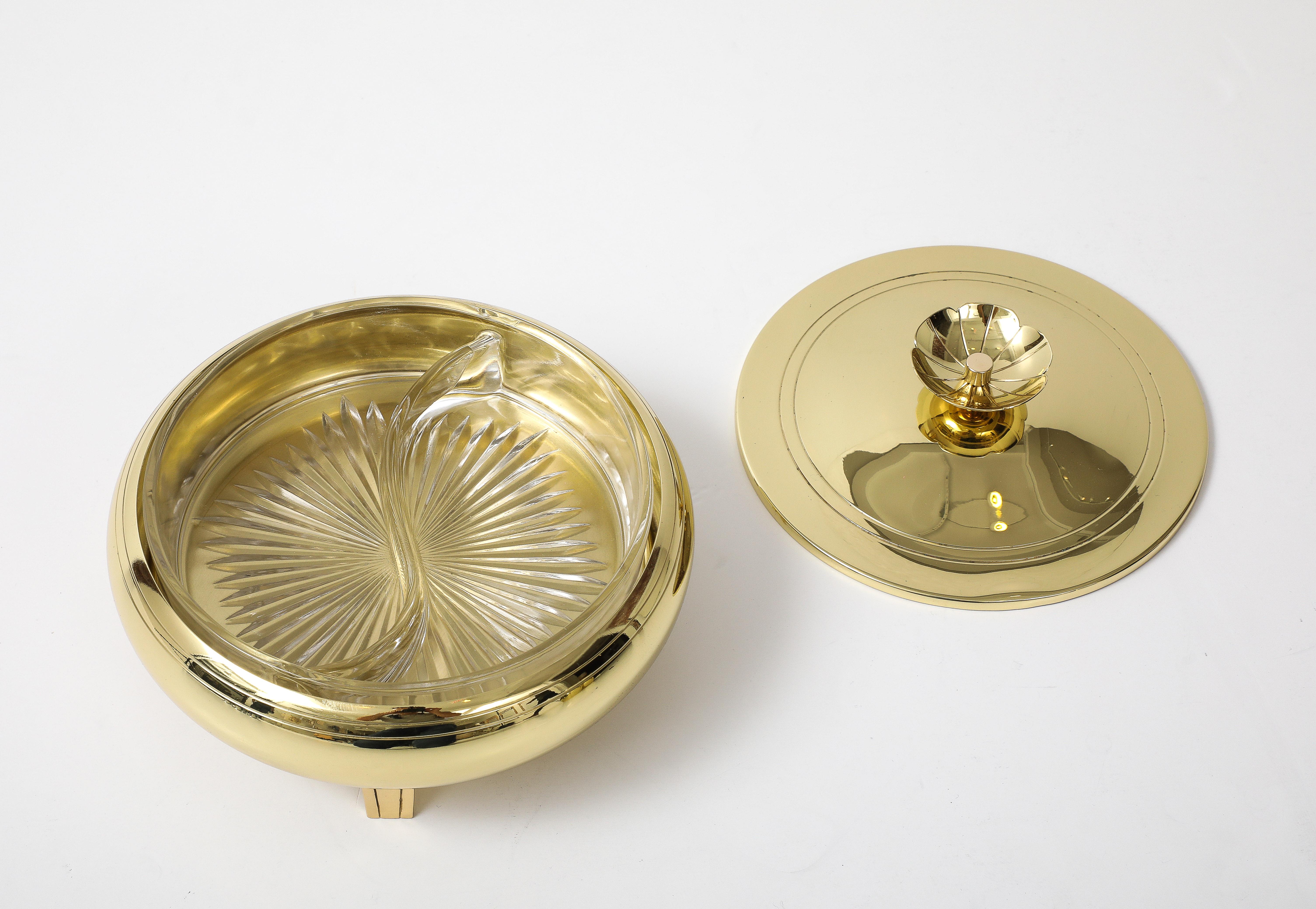 Tommi Parzinger Brass Serving Pieces For Sale 13
