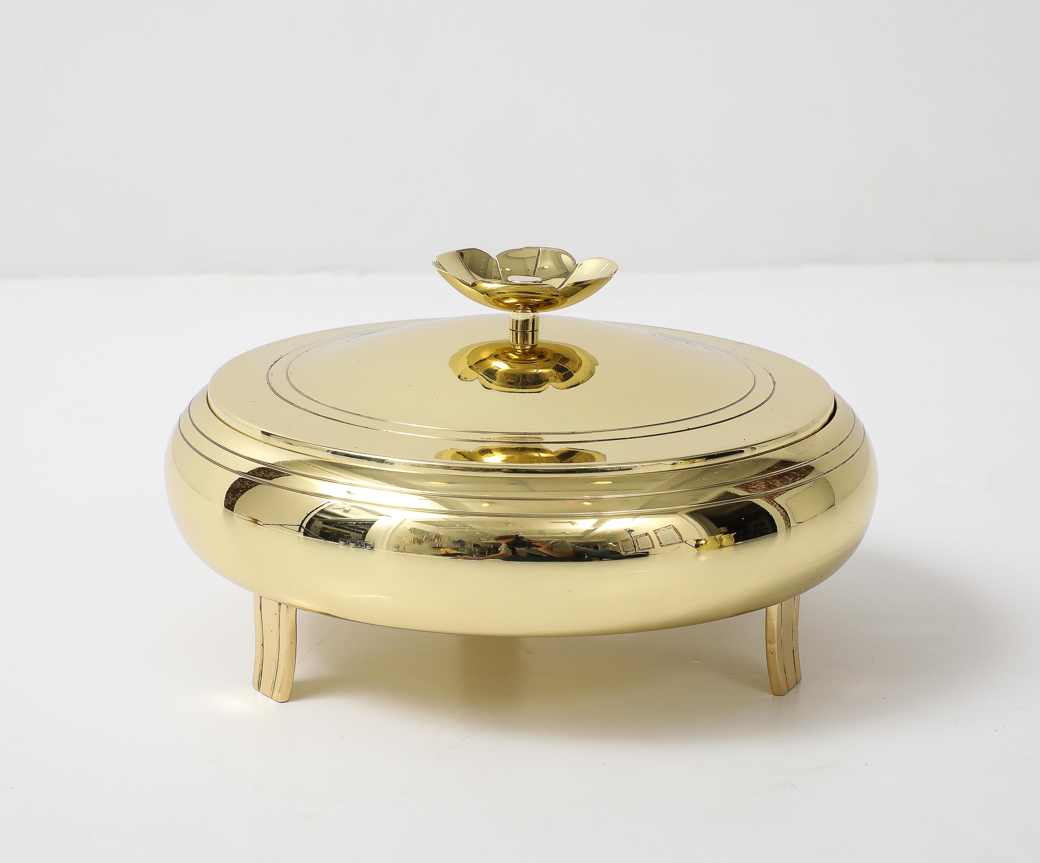 Tommi Parzinger Brass Serving Pieces For Sale 1