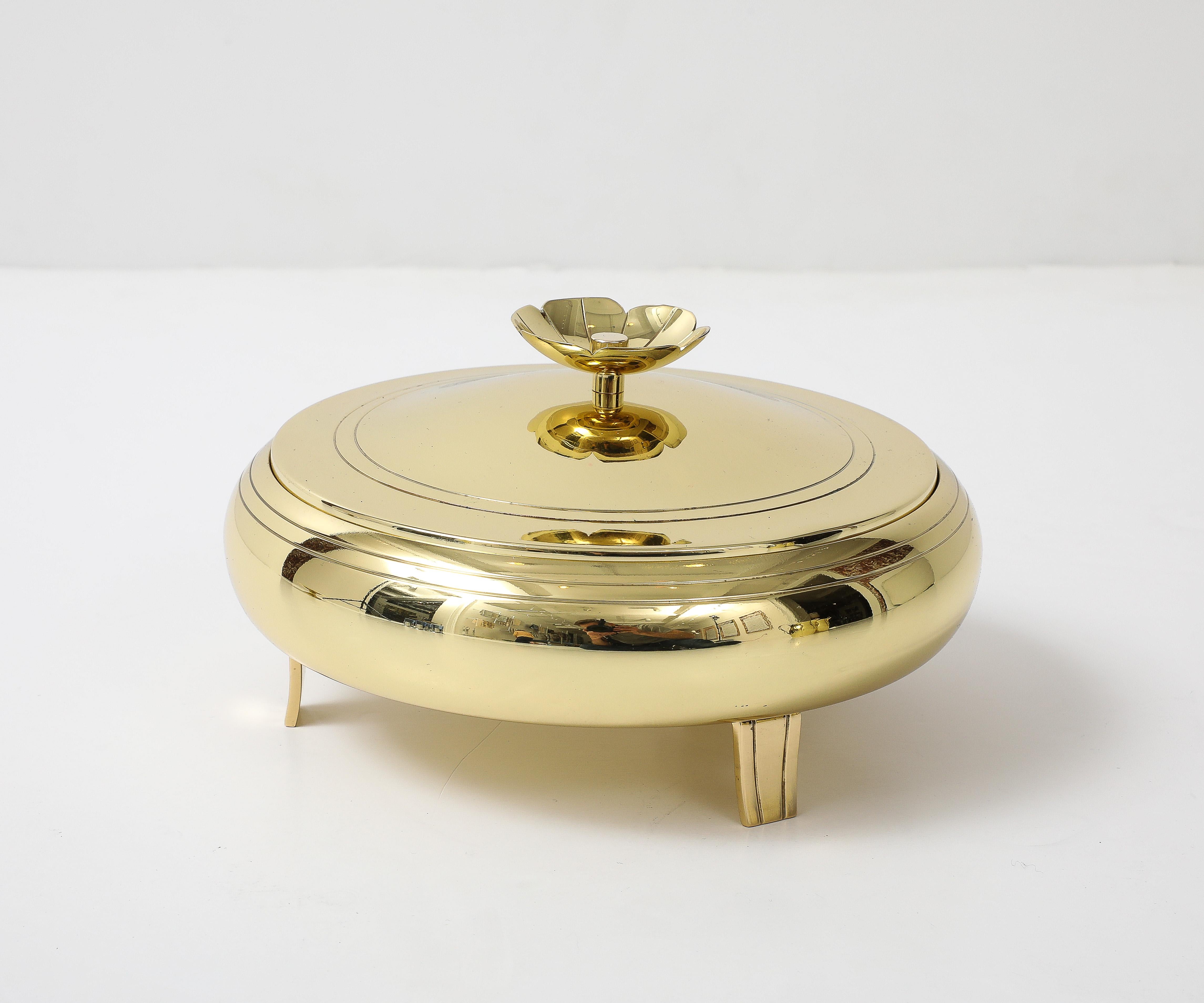 Tommi Parzinger Brass Serving Pieces For Sale 2