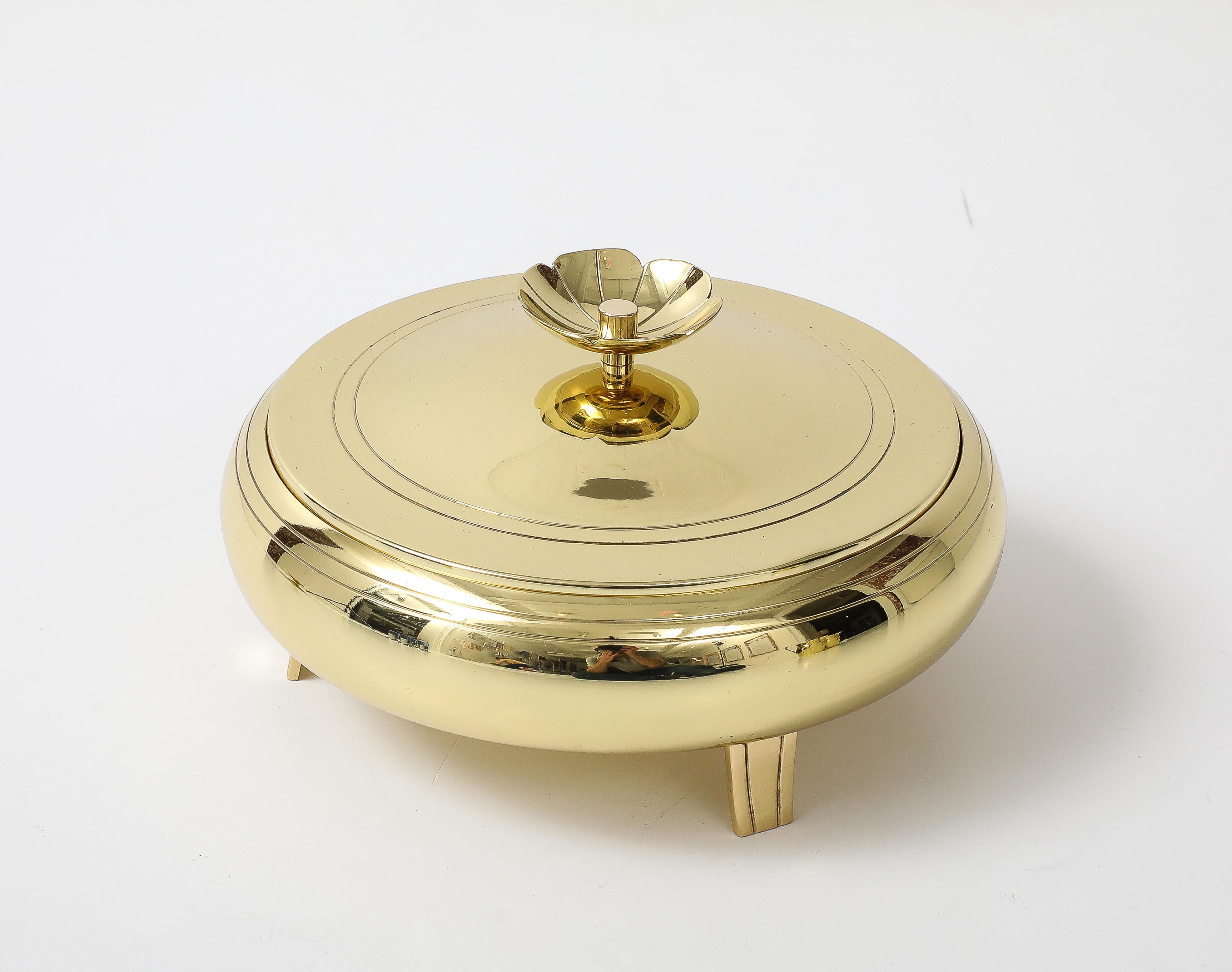Tommi Parzinger Brass Serving Pieces For Sale 3