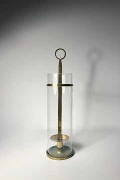 Kerzenständer von Tommi Parzinger mit Original Hurricane-Glas